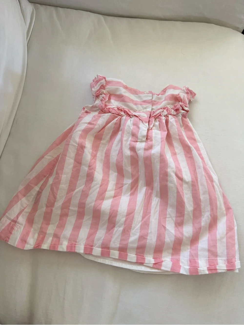 Baby Gap Pink & White Striped Summer Dress 18-24 months
